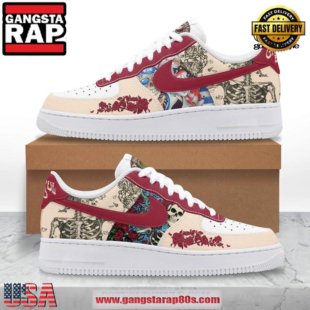 Grateful Dead Skull Limited Air Force 1 Running Sneakers Shoes Grateful Dead Skull Limited Air Force 1 Running Sneakers Shoes