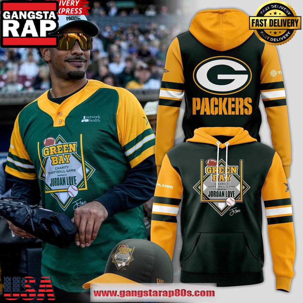 Green Bay Charity Softball Jordan Love Dark 2025 All Over Print Hoodie Green Bay Charity Softball Jordan Love Dark 2025 All Over Print Hoodie