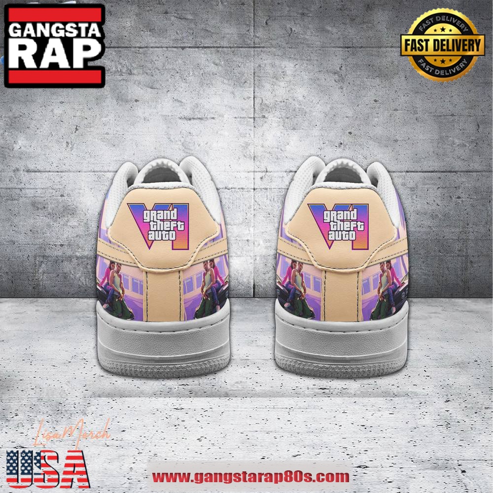 GTA 6 Rockstar Game Limited Edition Air Force 1 Running Sneakers Shoes GTA 6 Rockstar Game Limited Edition Air Force 1 Running Sneakers Shoes