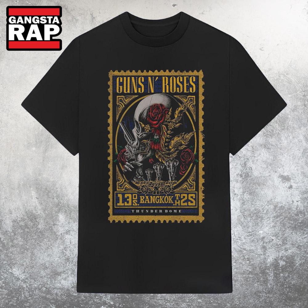 Guns N' Roses At Thunder Dome In Bangkok, TH On May 13 2025 Tour Shirt Guns N' Roses At Thunder Dome In Bangkok, TH On May 13 2025 Tour Shirt