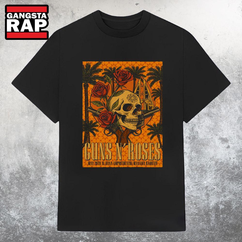 Guns N' Roses Tour May 20 2025 Al Dana Ampitheater Manama, BH T Shirt Guns N' Roses Tour May 20 2025 Al Dana Ampitheater Manama, BH T Shirt