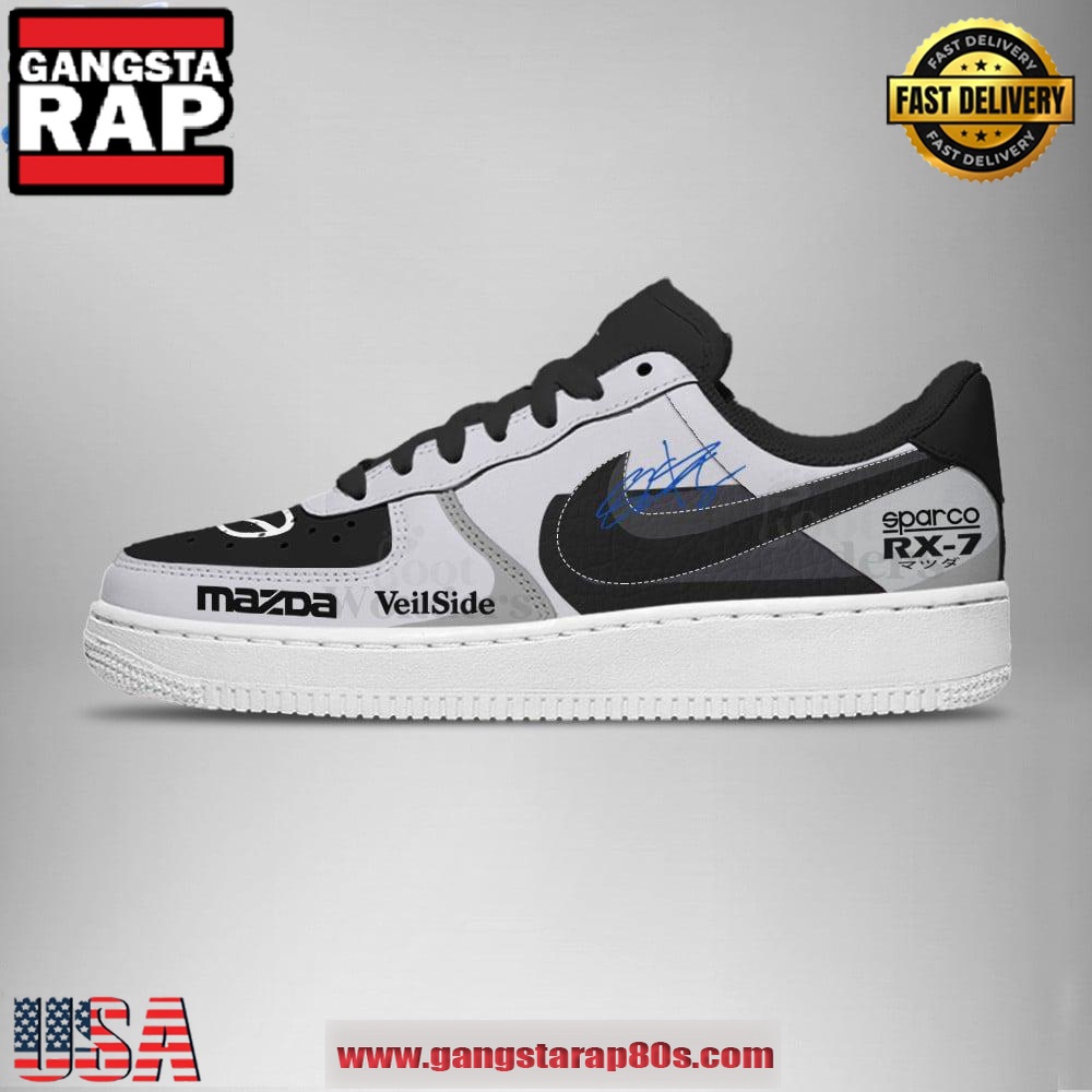 Han Lue Mazda RX-7 Signature Fast and Furious Air Force 1 Running Sneakers Shoes Han Lue Mazda RX-7 Signature Fast and Furious Air Force 1 Running Sneakers Shoes