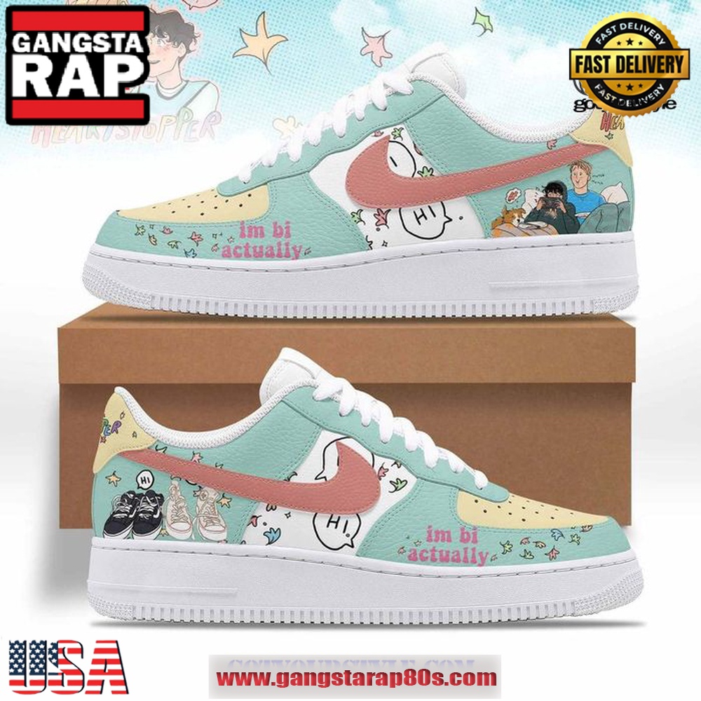 Heartstopper TV Series Limited Edition Air Force 1 Sneakers Running Sneakers Shoes Heartstopper TV Series Limited Edition Air Force 1 Sneakers Running Sneakers Shoes