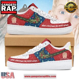 Home Alone Merry Christmas 2024 Limited Air Force 1 Running Sneakers Shoes