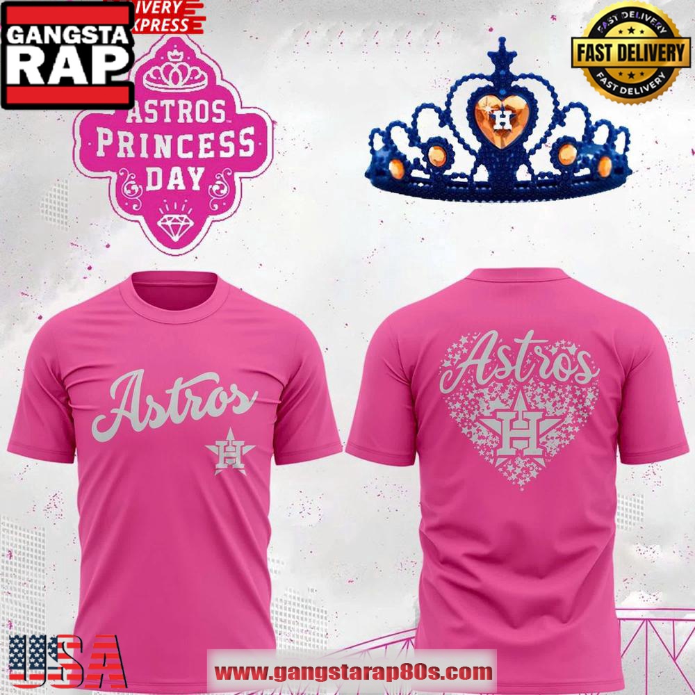 Houston Astros x Princess 2025 Unisex T-Shirt Houston Astros x Princess 2025 Unisex T-Shirt