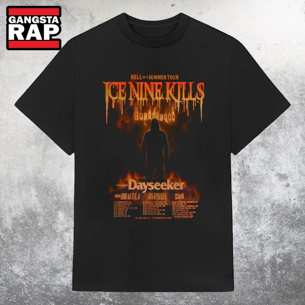 Ice Nine Kills Hell Of Asummer Tour 2025 T Shirt Ice Nine Kills Hell Of Asummer Tour 2025 T Shirt