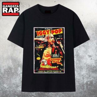 Iggy Pop 5-28-2025 Alexandra Palace In London UK Poster T Shirt