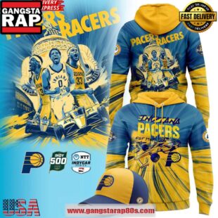 Indiana Pacers & Racers 2025 Limited All Over Print Hoodie