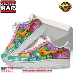 Inside Out 2 Disney Movie Limited Edition Air Force 1 Running Sneakers Shoes