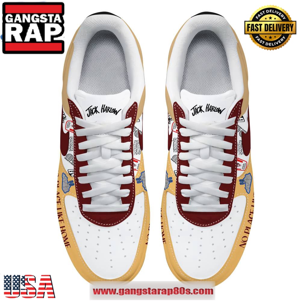 Jack Harlow No Place Like Home Limited Edition Air Force 1 Running Sneakers Shoes Jack Harlow No Place Like Home Limited Edition Air Force 1 Running Sneakers Shoes
