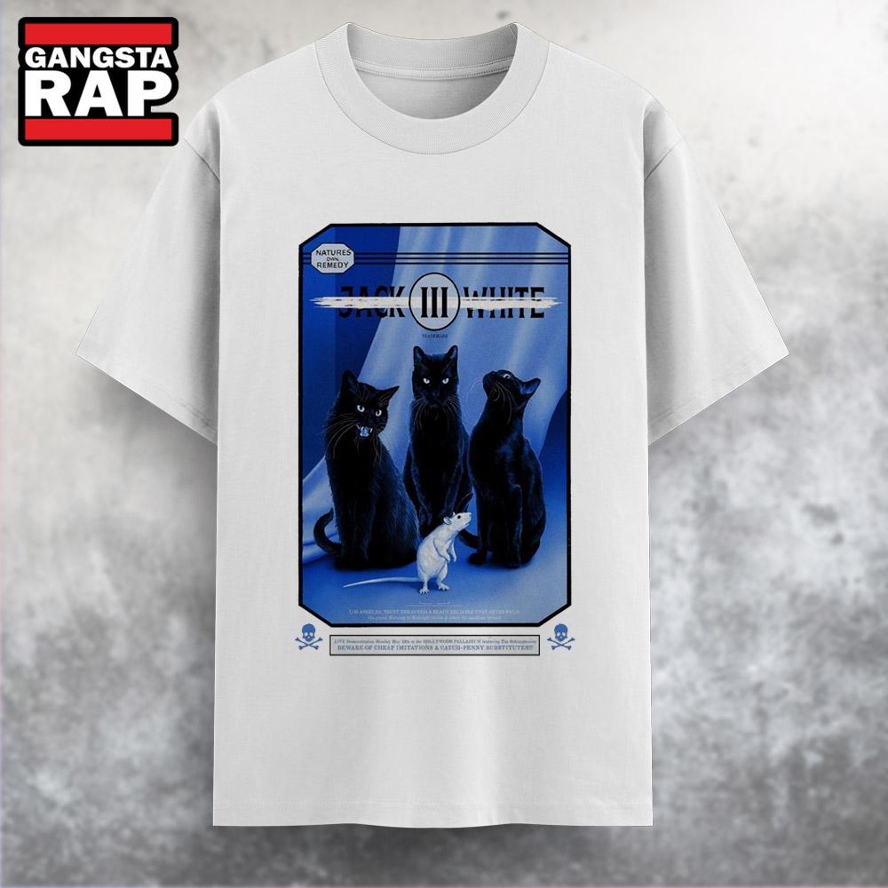 Jack White At Hollywood Palladium In Hollywood, CA On May 12 2025 Tour T Shirt Jack White At Hollywood Palladium In Hollywood, CA On May 12 2025 Tour T Shirt