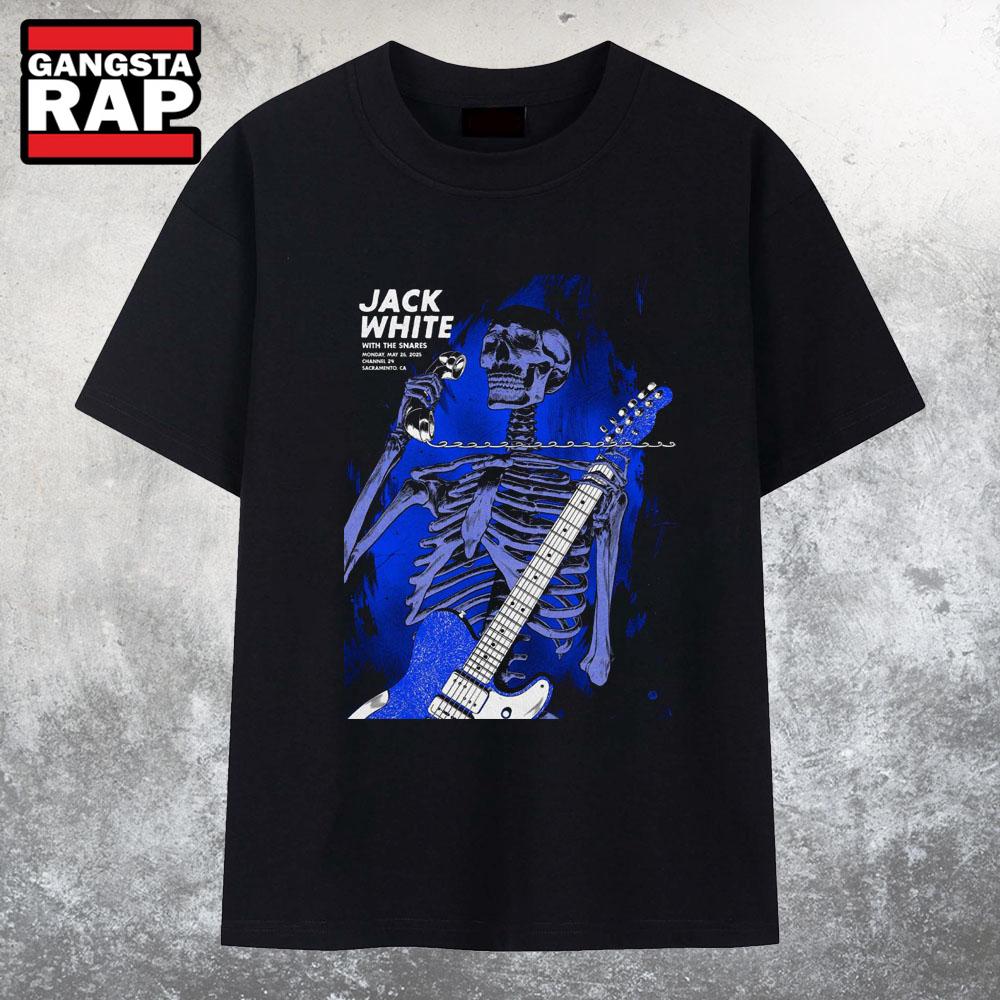 Jack White Channel 24 Sacramento, CA May 26 2025 Concert T Shirt Jack White Channel 24 Sacramento, CA May 26 2025 Concert T Shirt