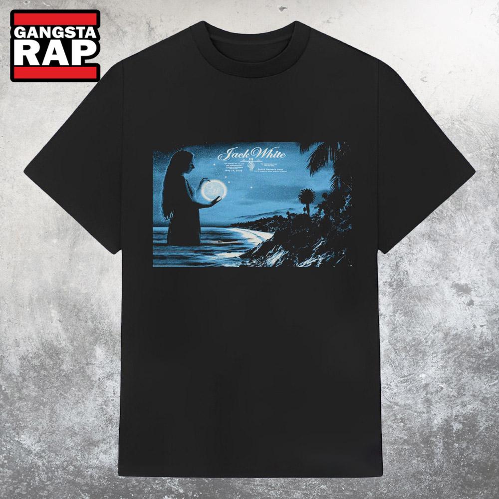 Jack White Santa Barbara Bowl In Santa Barbara, CA May 15 2025 Concert T Shirt Jack White Santa Barbara Bowl In Santa Barbara, CA May 15 2025 Concert T Shirt