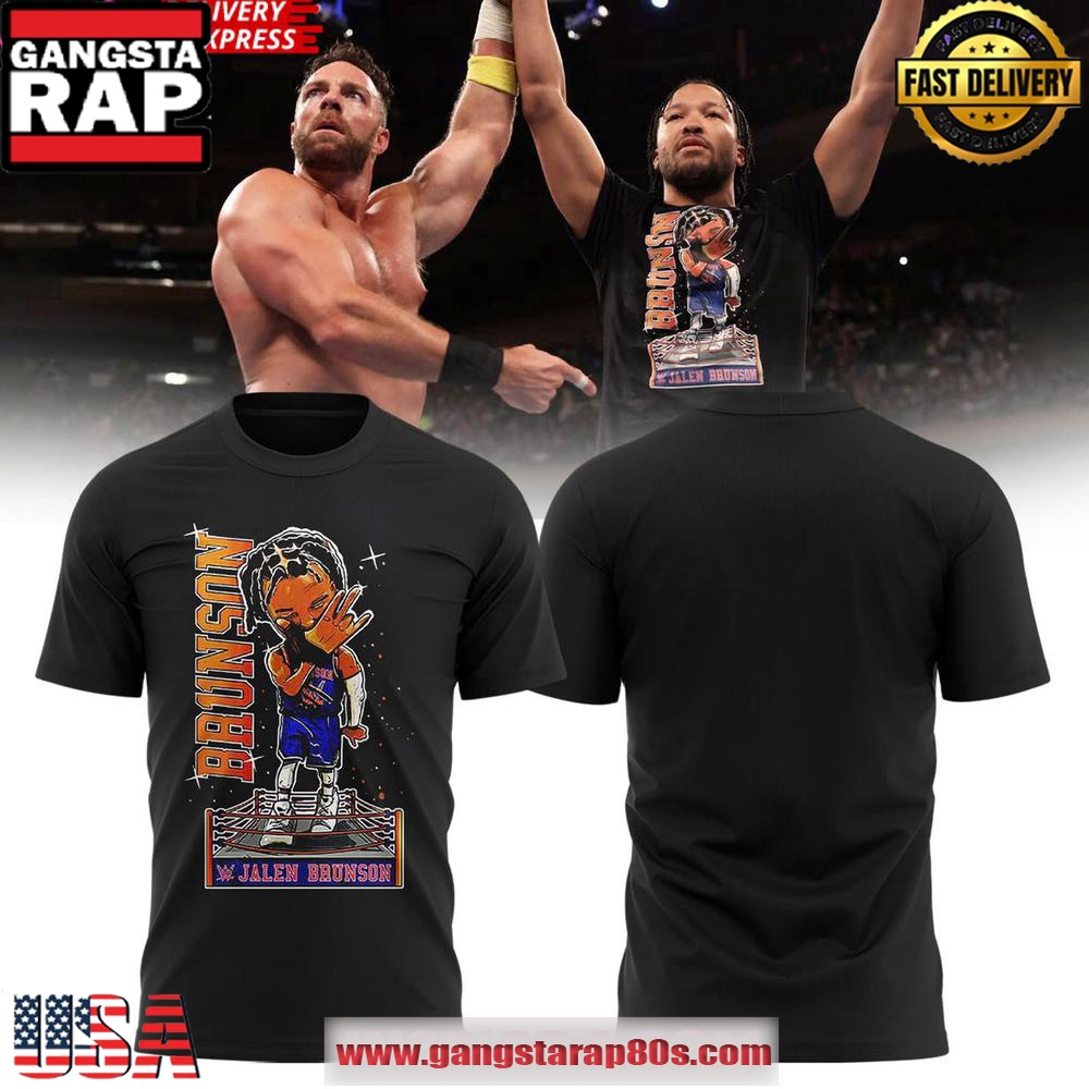 Jalen Brunson 2025 WWE x New York Knicks Unisex T-Shirt Jalen Brunson 2025 WWE x New York Knicks Unisex T-Shirt