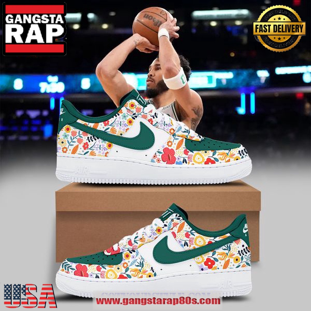 Jayson Tatum Welcome To The Garden Limited Air Force 1 Running Sneakers Shoes Jayson Tatum Welcome To The Garden Limited Air Force 1 Running Sneakers Shoes