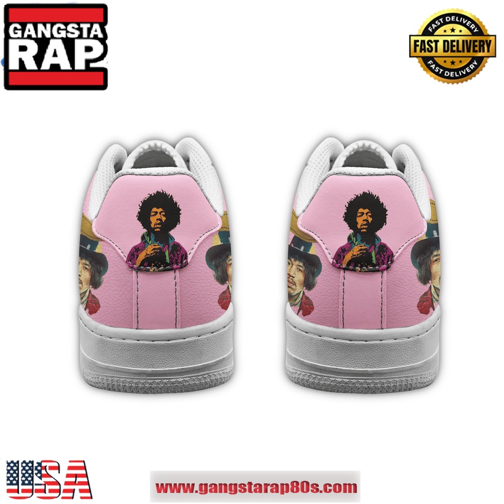 Jimi Hendrix Limited Edition Air Force 1 Running Sneakers Shoes Jimi Hendrix Limited Edition Air Force 1 Running Sneakers Shoes