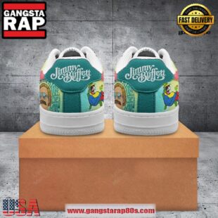 Jimmy Buffett Living Life Like A Song Air Force 1 Running Sneakers Shoes