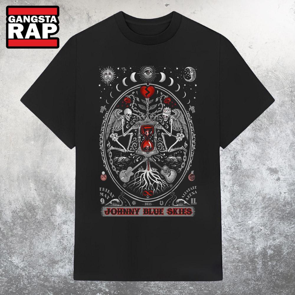 Johnny Blue Skies Allstate Arena, Rosemont, IL May 9 2025 Tour T Shirt Johnny Blue Skies Allstate Arena, Rosemont, IL May 9 2025 Tour T Shirt