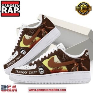 Johnny Depp Signature Limited Edition Air Force 1 Running Sneakers Shoes
