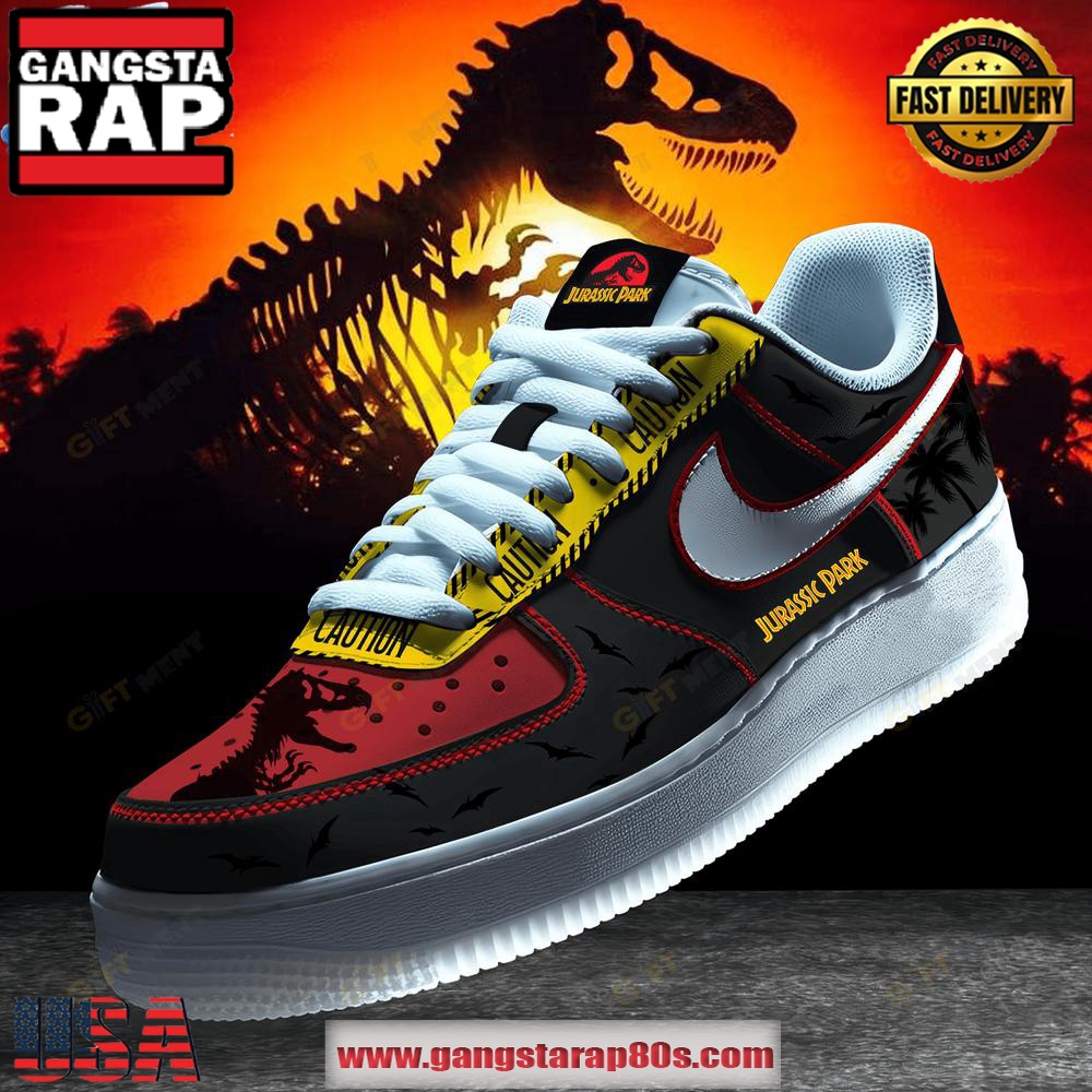 Jurassic Park Limited Edition Air Force 1 Running Sneakers Shoes Jurassic Park Limited Edition Air Force 1 Running Sneakers Shoes