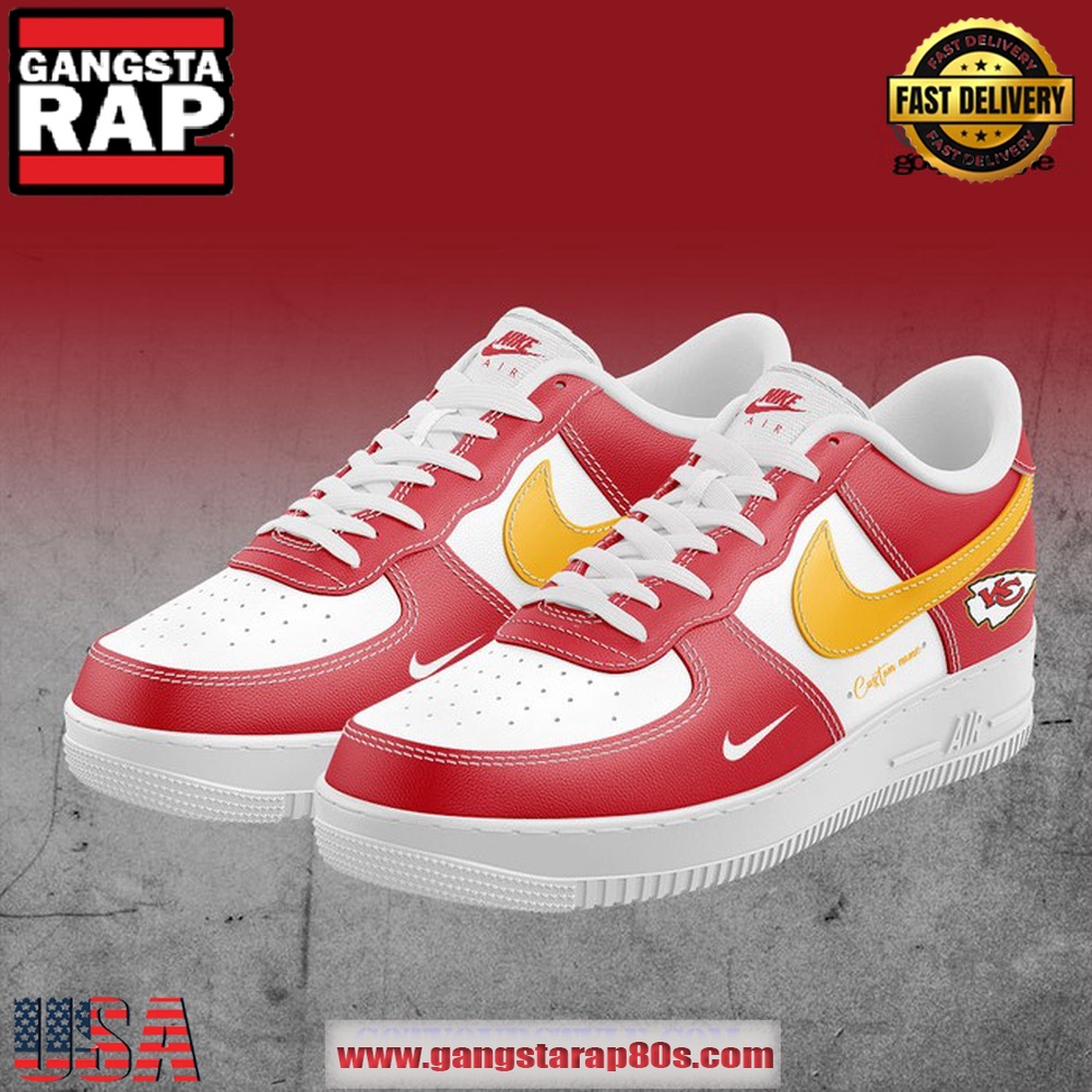 Kansas City Chiefs Custom Name For Fans Limited Edition Air Force 1 Running Sneakers Shoes Kansas City Chiefs Custom Name For Fans Limited Edition Air Force 1 Running Sneakers Shoes