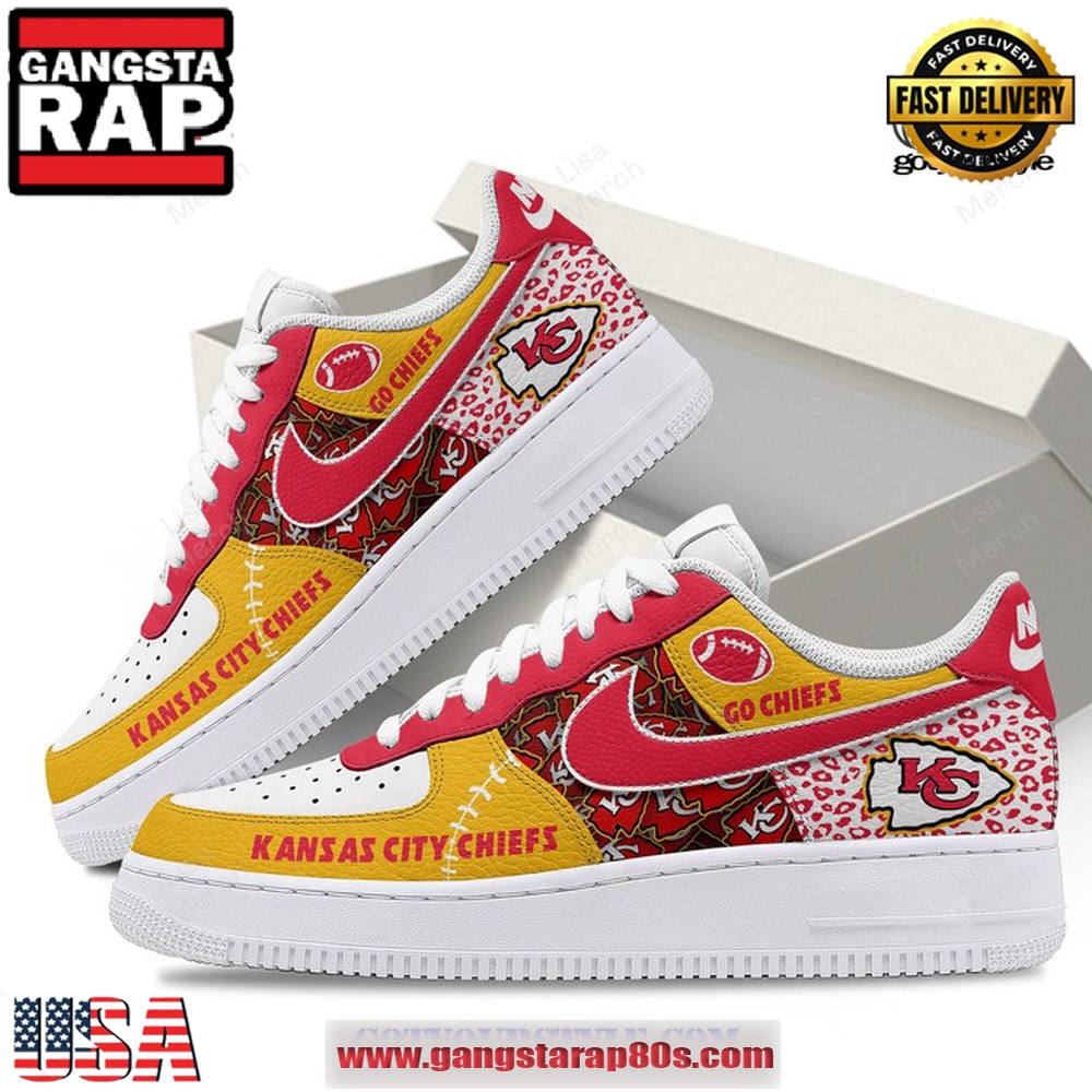Kansas City Chiefs Go Chiefs 2024 Limited Air Force 1 Running Sneakers Shoes Kansas City Chiefs Go Chiefs 2024 Limited Air Force 1 Running Sneakers Shoes