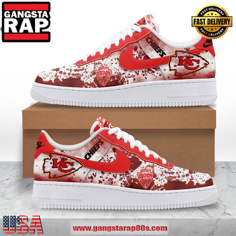 Kansas City Chiefs Kingdom Coming 2024 Limited Air Force 1 Running Sneakers Shoes Kansas City Chiefs Kingdom Coming 2024 Limited Air Force 1 Running Sneakers Shoes