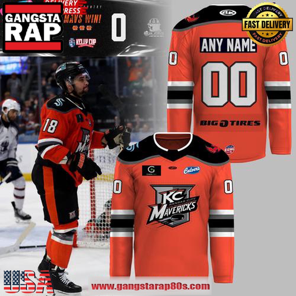 Kansas City Mavericks 2025 Kelly Cup Playoffs Official Custom Hockey Jersey Kansas City Mavericks 2025 Kelly Cup Playoffs Official Custom Hockey Jersey