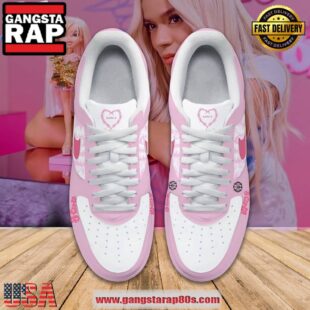 Karol G x Bratz Limited Edition Pink Air Force 1 Running Sneakers Shoes
