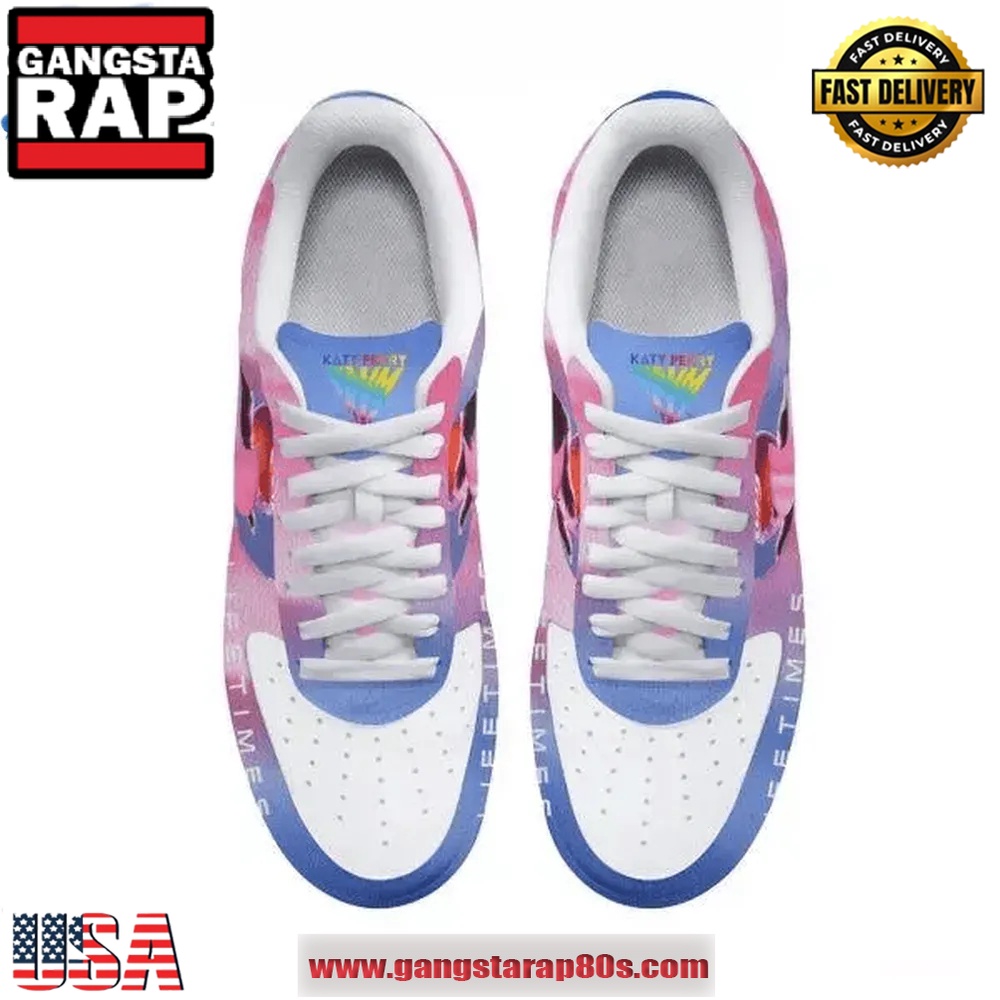 Katy Perry The Lifetimes Tour 2025 Air Force 1 Running Sneakers Shoes Katy Perry The Lifetimes Tour 2025 Air Force 1 Running Sneakers Shoes