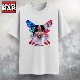 Katy Perry The Lifetimes Tour Butterfly 2025 T Shirt