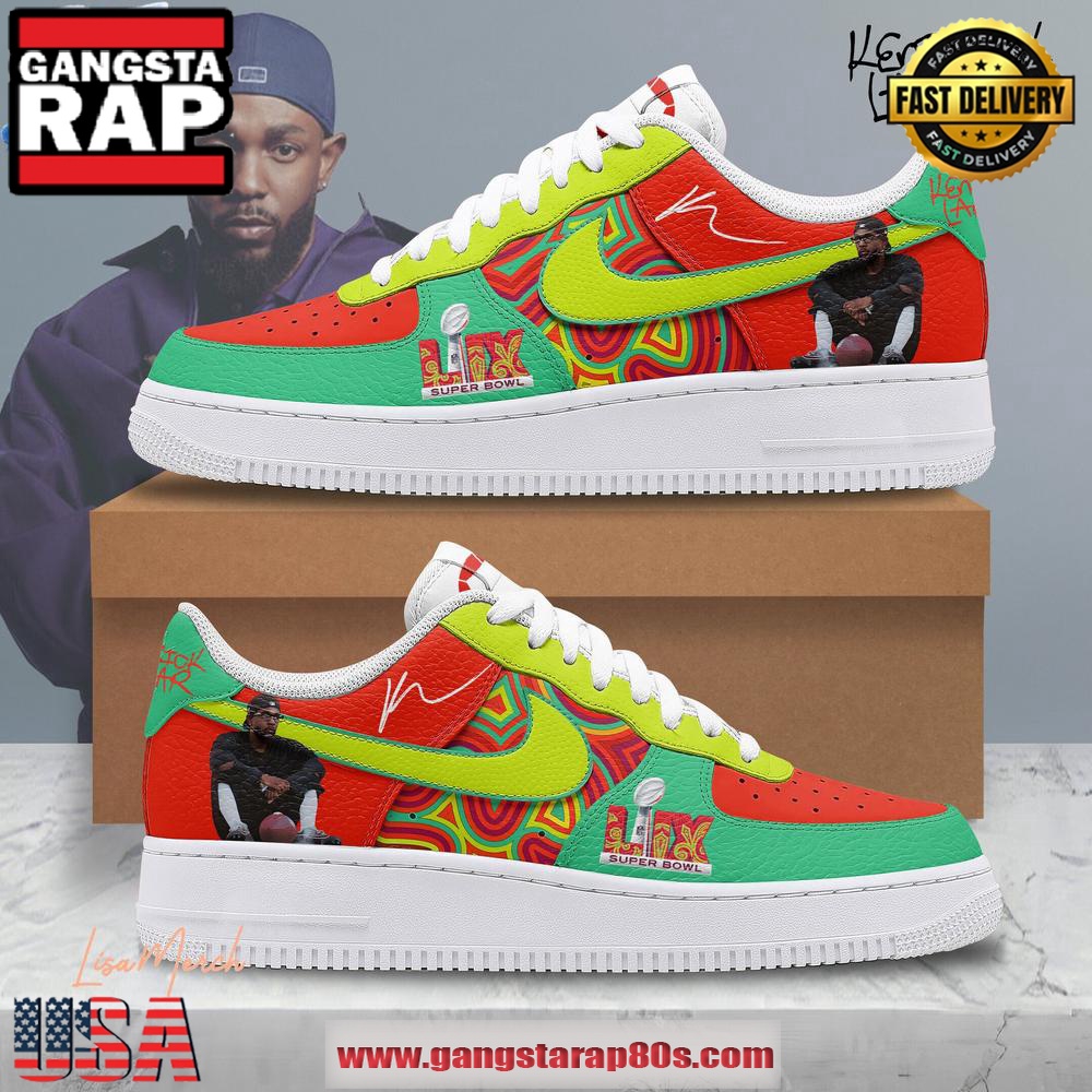 Kendrick Lamar Super Bowl LIX Air Force 1 Sneakers Running Sneakers Shoes Kendrick Lamar Super Bowl LIX Air Force 1 Sneakers Running Sneakers Shoes