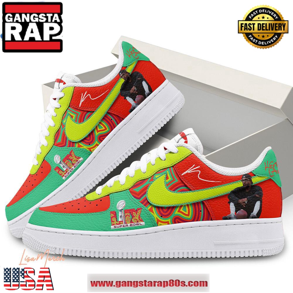 Kendrick Lamar Super Bowl LIX Air Force 1 Sneakers Running Sneakers Shoes Kendrick Lamar Super Bowl LIX Air Force 1 Sneakers Running Sneakers Shoes
