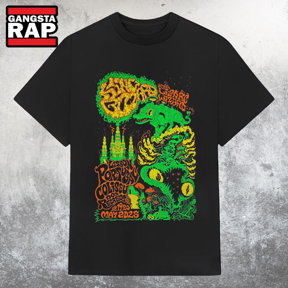 King Gizzard Coliseu Dos Recreios Lisboa, Portugal May 18 19 20 2025 Concert T Shirt King Gizzard Coliseu Dos Recreios Lisboa, Portugal May 18 19 20 2025 Concert T Shirt