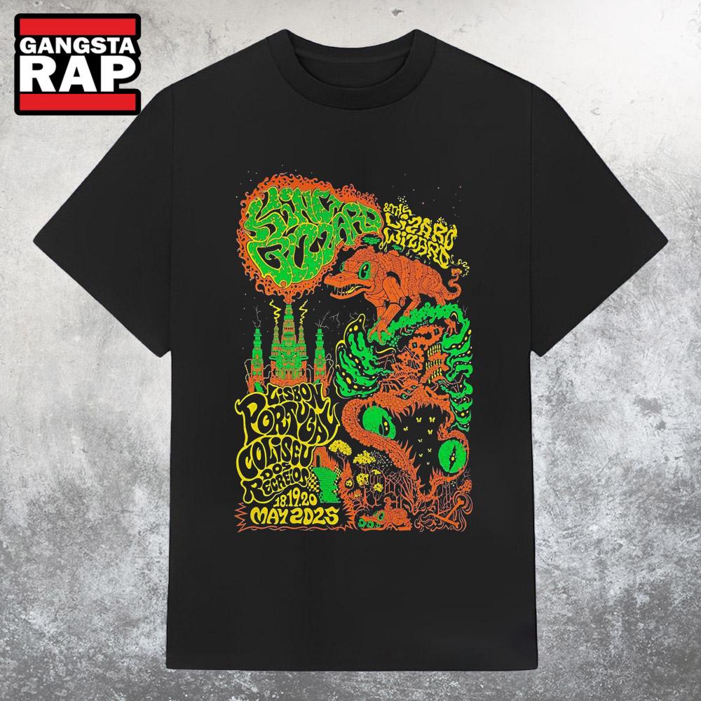 King Gizzard & The Lizard Wizard May 20, 2025 In Lisbon, Portugal T Shirt King Gizzard & The Lizard Wizard May 20, 2025 In Lisbon, Portugal T Shirt