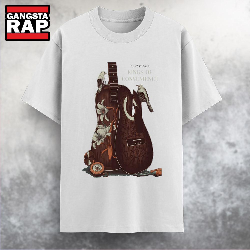 Kings Of Convenience Norway Tour May 2025 T Shirt Kings Of Convenience Norway Tour May 2025 T Shirt