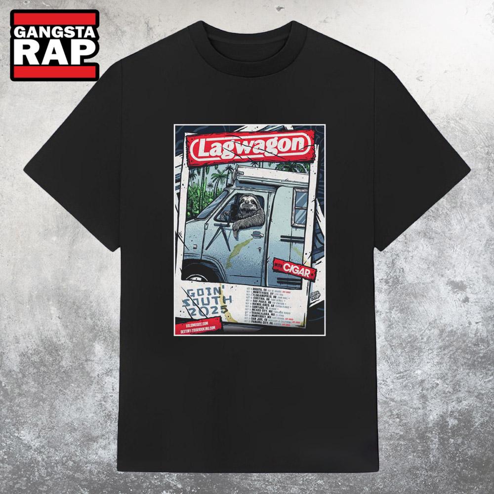 Lagwagon Goin’ South Tour 2025 T Shirt Lagwagon Goin’ South Tour 2025 T Shirt