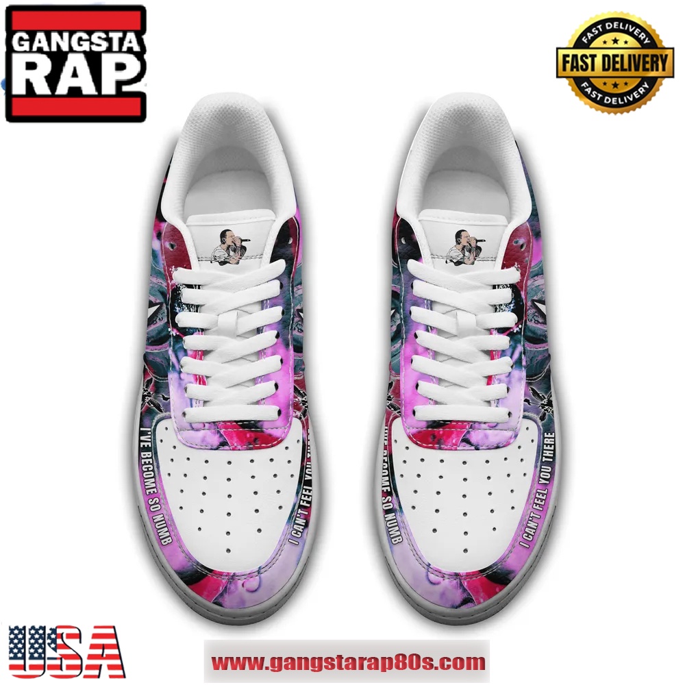Linkin Park Numb Encore Limited Edition Air Force 1 Running Sneakers Shoes Linkin Park Numb Encore Limited Edition Air Force 1 Running Sneakers Shoes