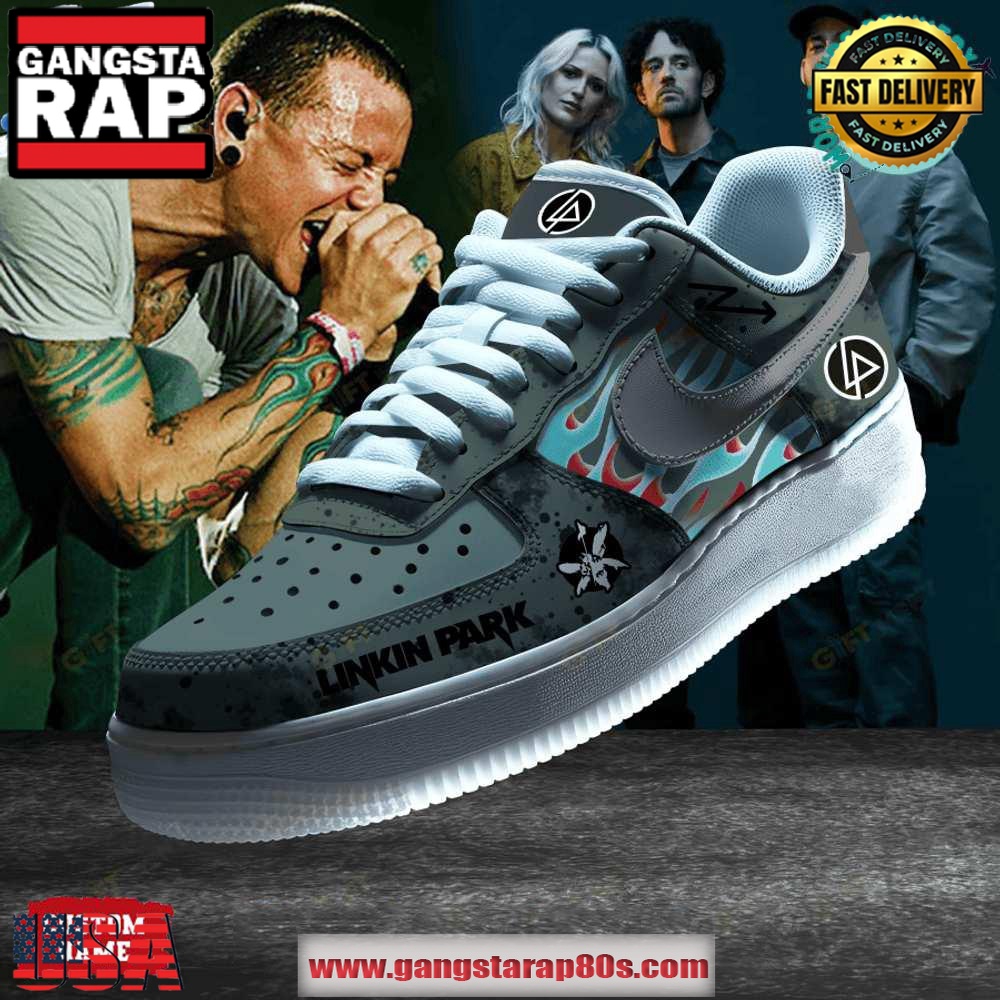 Linkin Park Special Edition Air Force 1 Running Sneakers Shoes Linkin Park Special Edition Air Force 1 Running Sneakers Shoes