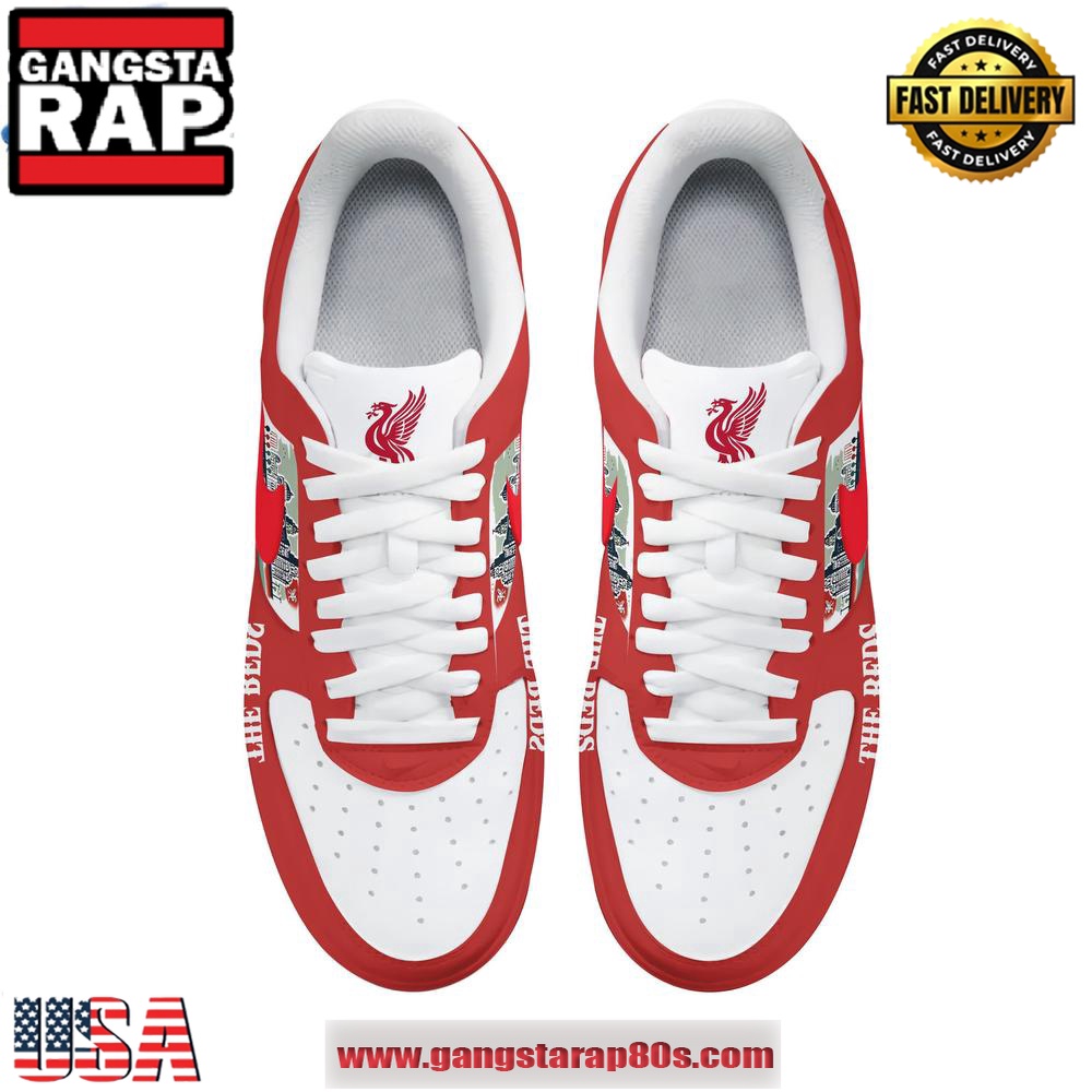 Liverpool FC YNWA Limited Edition Air Force 1 Running Sneakers Shoes Liverpool FC YNWA Limited Edition Air Force 1 Running Sneakers Shoes