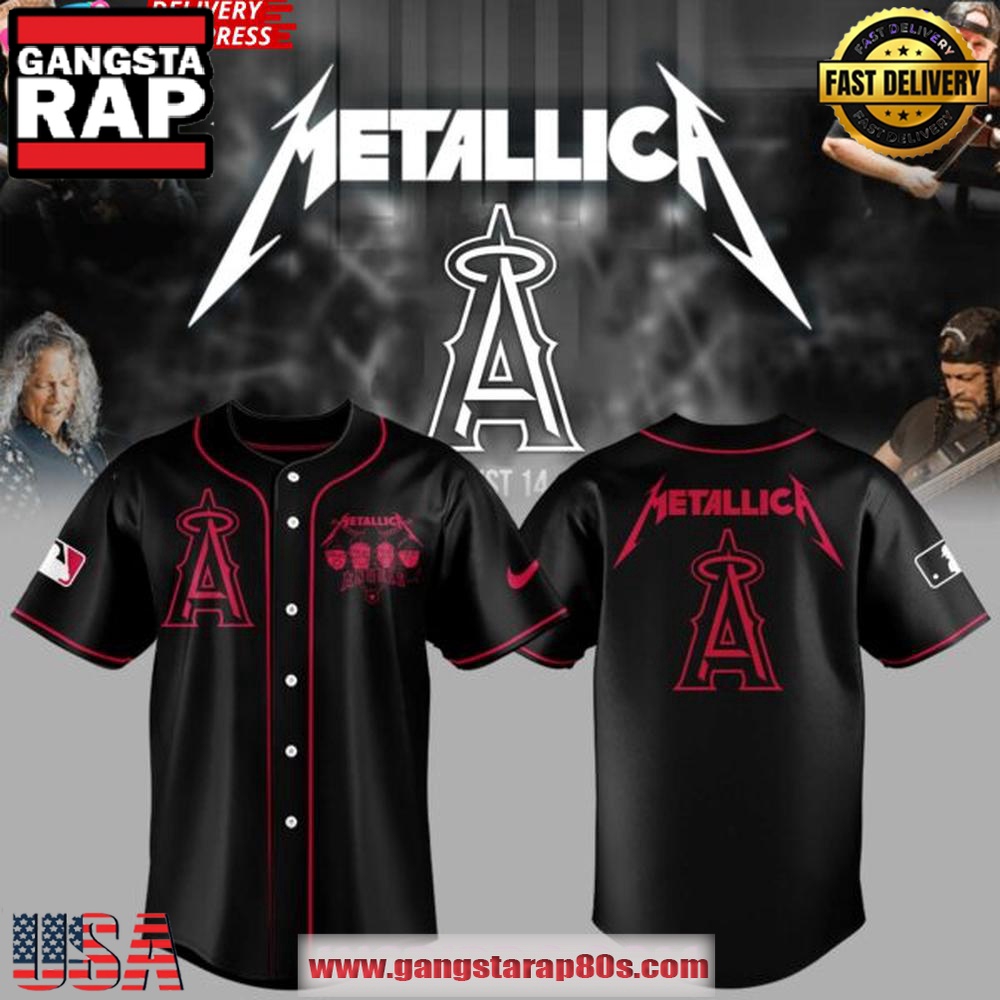 Los Angeles Angels x Metallica 2025 Baseball Jersey Shirt Los Angeles Angels x Metallica 2025 Baseball Jersey Shirt