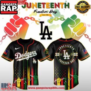 Los Angeles Dodgers Juneteenth Day 2025 Special Edition Baseball Jersey