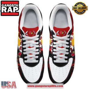 Louisville Cardinals Cards Forever Air Force 1 Running Sneakers Shoes