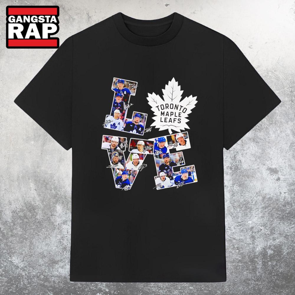 Love Toronto Maple Leafs Players Signature T Shirt Love Toronto Maple Leafs Players Signature T Shirt