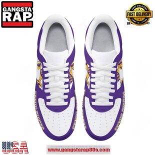 LSU Tigers Geaux Tigers Custom Name Air Force 1 Running Sneakers Shoes
