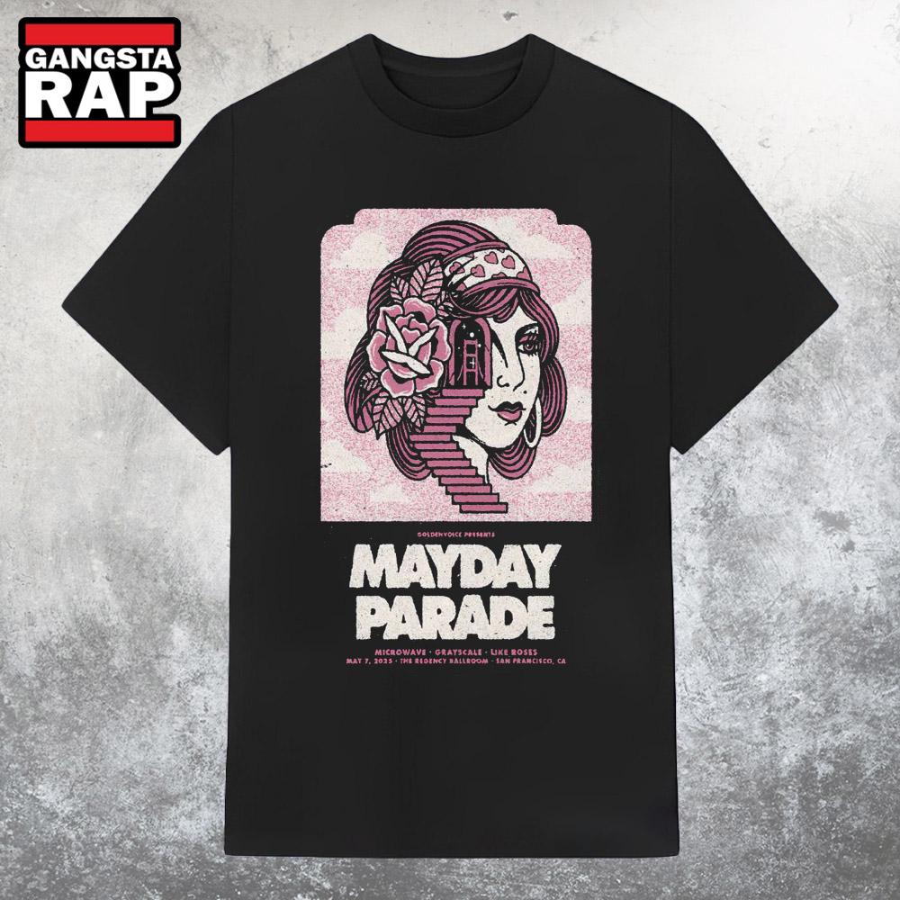 Mayday Parade The Regency Ballroom, San Francisco, CA May 7 2025 Tour T Shirt Mayday Parade The Regency Ballroom, San Francisco, CA May 7 2025 Tour T Shirt
