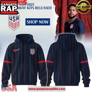 Men’s Nike USMNT 2025 Heartbeat Away Stadium Special All Over Print Hoodie