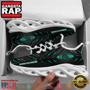 Michigan State Spartans Custom Name Clunky Unique Design Max Soul Shoes Running Sneakers