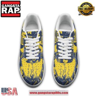 Michigan Wolverines Limited 2024 Edition Air Force 1 Running Sneakers Shoes
