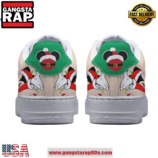 Mickey Mouse Merry Christmas 2024 Limited Edition Air Force 1 Running Sneakers Shoes